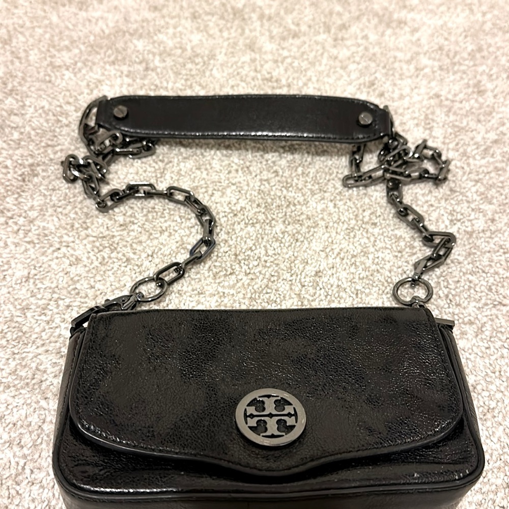 Tory Burch Mini Crossbody with metal strap and dust bag